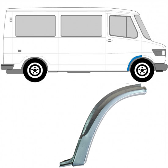 Etulokasuojan korjauspelti varten Mercedes T1 1977-1996 / Oikea 5222