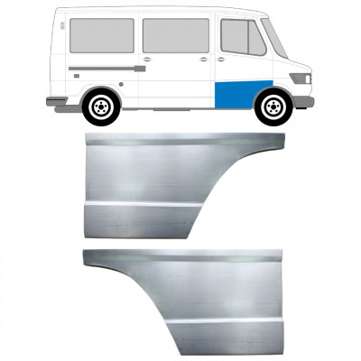 Korkea etuoven korjausosa varten Mercedes T1 1977-1996 / Vasen+Oikea / Sarja 9570