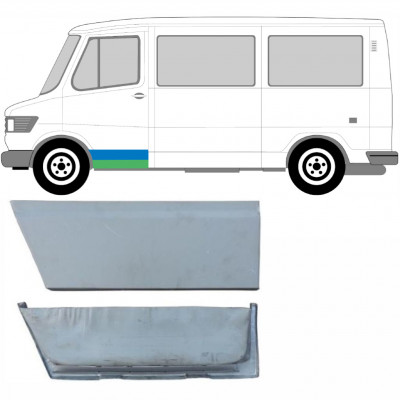 Sisäinen ja ulkoinen etuoven korjauspaneeli varten Mercedes T1 1977-1996 / Vasen / Sarja 5234