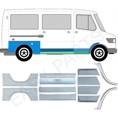 Korjauspaneeli aseta varten Mercedes T1 1977-1996 / Vasen+Oikea /  6714