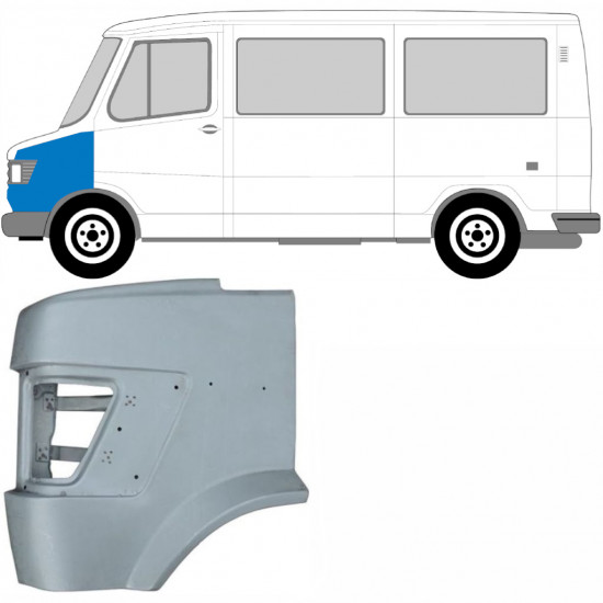 Etulokasuoja varten Mercedes T1 1977-1996 / Vasen 5215