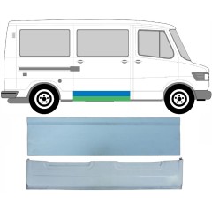 Sisäinen ja ulkoinen Liukuoven korjauspaneeli varten Mercedes T1 207-410 1977-1995 / Vasen = Oikea (symmetrinen) / Sarja 9566