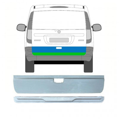 Sisäinen ja ulkoinen takaoven korjauspaneeli varten Mercedes Vito 2003-2014 / Sarja 9784