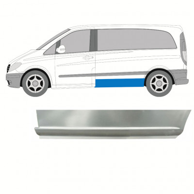 Sivuhelmapelti korjauspaneeli matala varten Mercedes Vito 2003-2014 / SWB / Vasen 8288