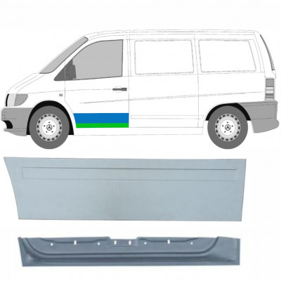 Sisäinen ja ulkoinen etuoven korjauspaneeli varten Mercedes Vito 1996-2003 / Vasen / Sarja 9790