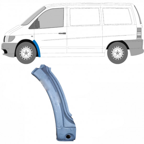 Etukaari korjauspaneeli varten Mercedes Vito 1996-2003 / Vasen 8277