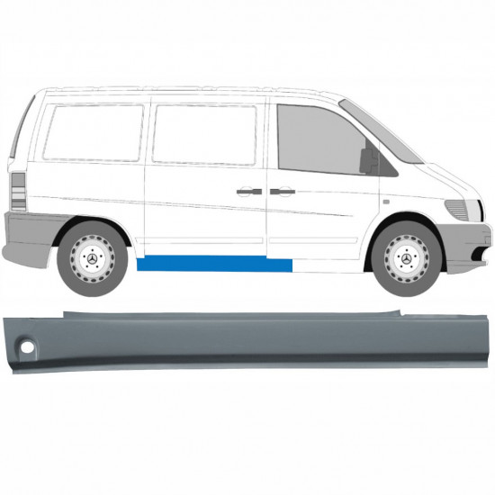 Sivuoven kynnysprofiili varten Mercedes Vito 1996-2003 / Oikea 8280