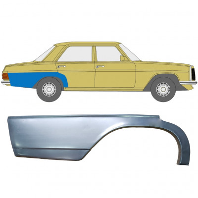 Takalokasuoja korjaussarja varten Mercedes W114 W115 1968-1977 / Oikea 6809