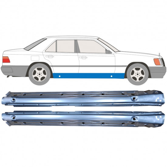 Kynnyspelti korjauspaneeli varten Mercedes W124 1984-1996 / Vasen+Oikea / Sarja 10347