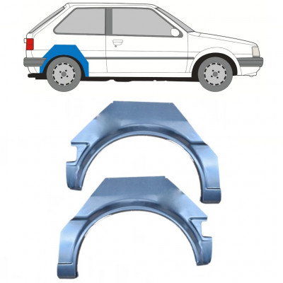 Takalokasuoja korjaussarja varten Nissan Micra 1982-1992 / Vasen+Oikea / Sarja 9897