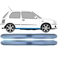 Kynnyspelti korjauspaneeli varten Nissan Micra K11 1992-2003 / Vasen+Oikea / Sarja 16148