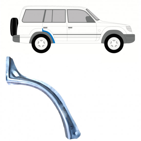 Takalokasuoja korjaussarja varten Mitsubishi Pajero 1991-1999 / Oikea 8986