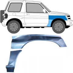 Etulokasuojan korjauspelti varten Mitsubishi Pajero Pinin 1998-2007 / Oikea / Sarja 10055