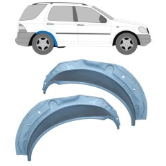 Takalokasuoja sisäkehä varten Mercedes M-Class ML W163 1998-2005 / Vasen+Oikea / Sarja 16292