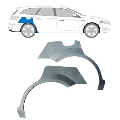 Takalokasuoja korjaussarja varten Ford Mondeo 2007-2010 / Vasen+Oikea / COMBI / SEDAN / Sarja 16849