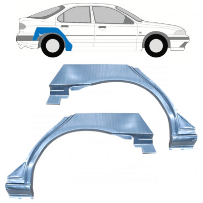 Takalokasuoja korjaussarja varten Ford Mondeo 1993-2000 / Vasen+Oikea / Sarja 9918