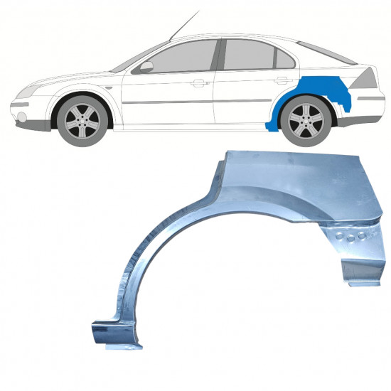 Takalokasuoja korjaussarja varten Ford Mondeo 2000-2007 / Vasen 11035