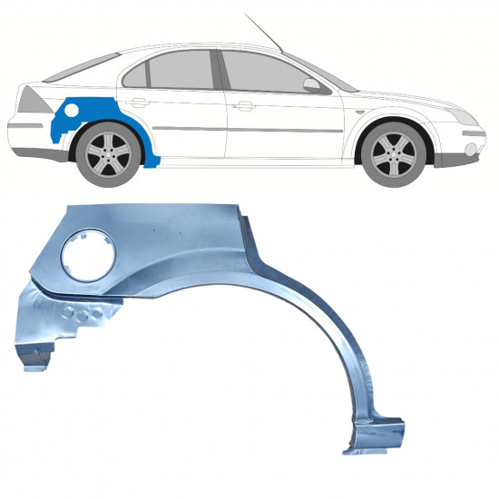 Takalokasuoja korjaussarja varten Ford Mondeo 2000-2007 / Oikea 11034