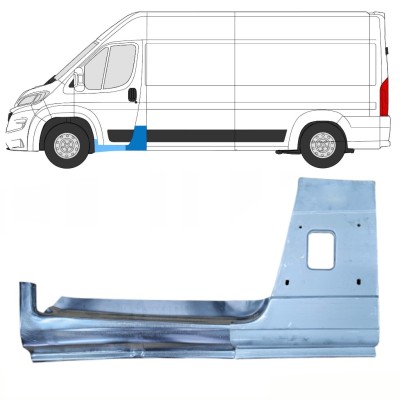 Opravný diel B-stĺpika + Dørpanel reparationsplade varten Opel Movano 2021-2026 / Vasen 16472