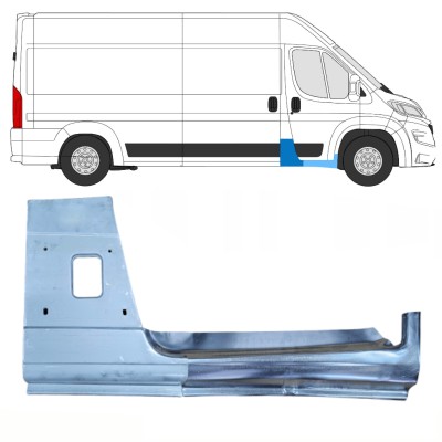 Opravný diel B-stĺpika + Dørpanel reparationsplade varten Opel Movano 2021-2026 / Oikea 16471