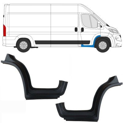 Etulokasuojan korjauspaneeli ja osa kynnystä varten Opel Movano 2021-2026 / Vasen+Oikea 16411