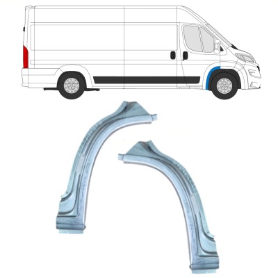 Etukaari korjauspaneeli varten Opel Movano 2021-2026 / Vasen+Oikea 16400