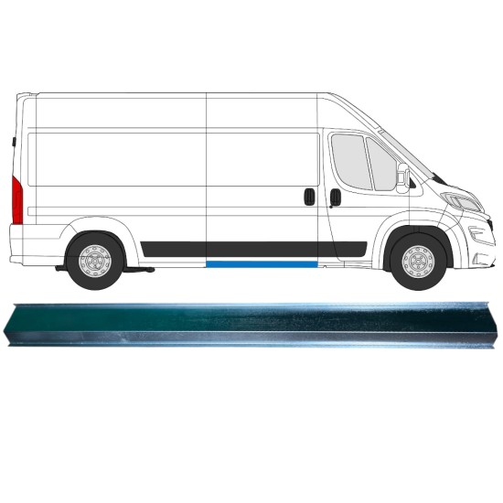 Keskimmäisen kynnyksen sisäkorjauspaneeli varten Opel Movano 2021-2026 / Vasen = Oikea (symmetrinen) 16473