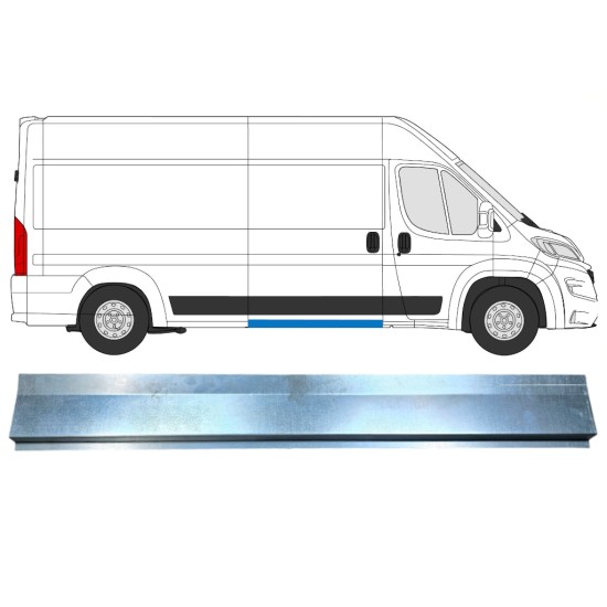 Kynnys sisäosa varten Opel Movano 2021-2026 / Vasen = Oikea (symmetrinen) 16474