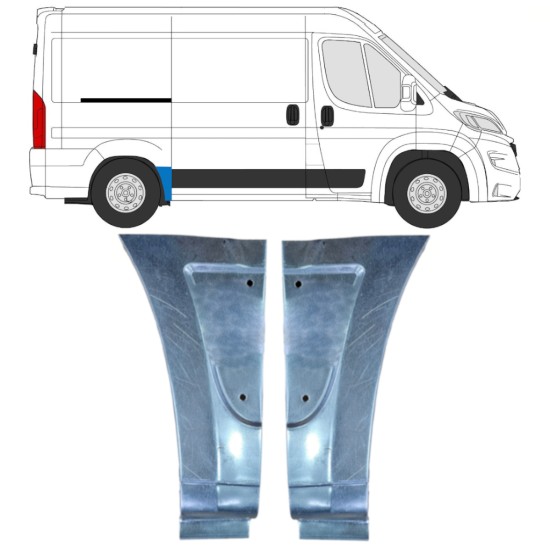 Takalokasuoja korjaussarja varten Opel Movano 2021-2026 / Vasen+Oikea 16499