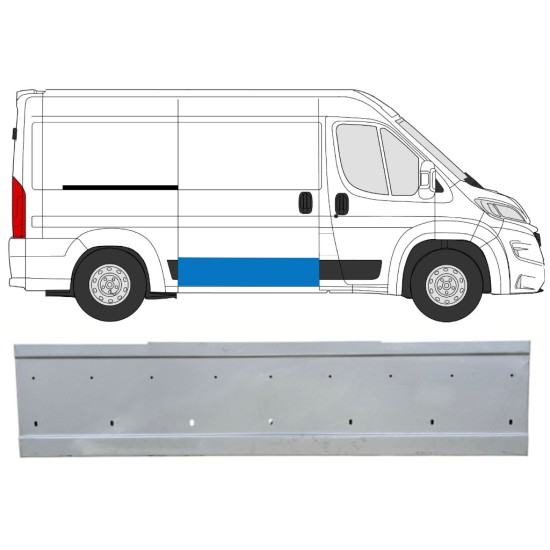 Liukuoven korjauspaneeli varten Opel Movano 2021-2026 / Oikea 16460