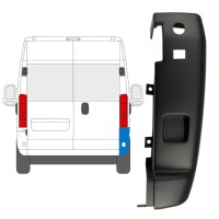 Takapuskurin kulma 180 astetta varten Opel Movano 2021-2026 / Oikea 15799