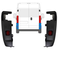 Takapuskurin kulma 270 astetta varten Opel Movano 2021-2026 / Vasen+Oikea / Sarja 15797