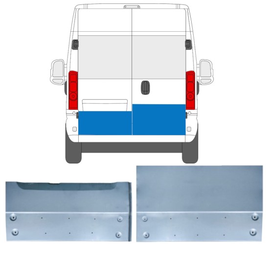 Korjauspellit takaoven varten Opel Movano 2021-2026 / Vasen+Oikea 16516