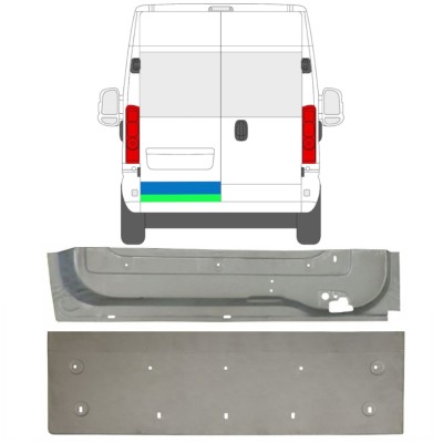 Korjauspellit takaoven varten Opel Movano 2021-2026 / Oikea / Sarja 16518