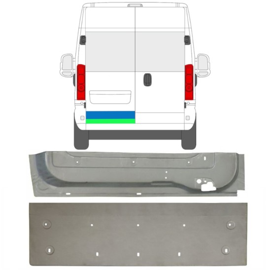 Korjauspellit takaoven varten Opel Movano 2021-2026 / Oikea / Sarja 16518