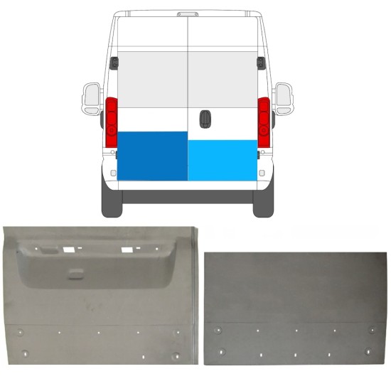 Korjauspellit takaoven varten Opel Movano 2021-2023 / Vasen+Oikea / Sarja 16727