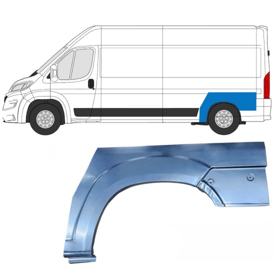 Takalokasuoja korjaussarja varten Opel Movano 2021-2026 / Vasen 16439