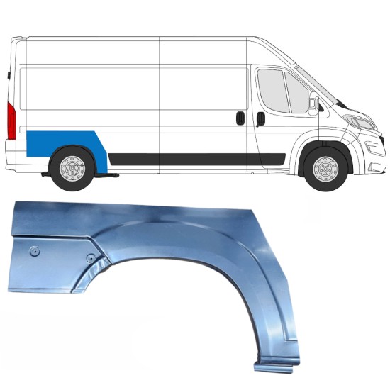 Takalokasuoja korjaussarja varten Opel Movano 2021-2026 / Oikea 16438