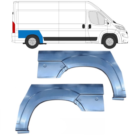 Takalokasuoja korjaussarja varten Opel Movano 2021-2026 / Vasen+Oikea 16440