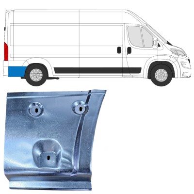 Takalokasuoja korjaussarja takaosa varten Opel Movano 2021-2026 / Oikea 16500