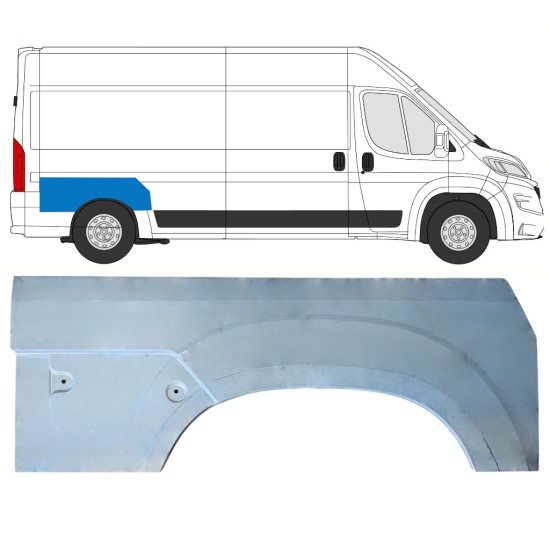 Takalokasuoja korjaussarja varten Opel Movano 2021-2026 / Oikea 16961