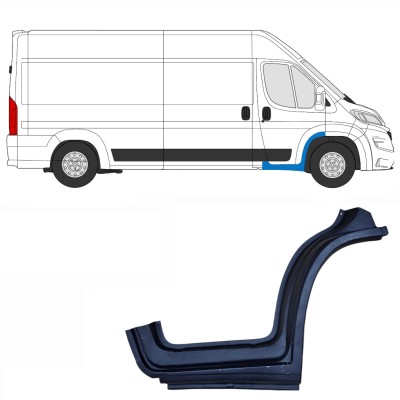 Helmapelti etuoven alle varten Opel Movano 2021-2026 / Oikea 16412