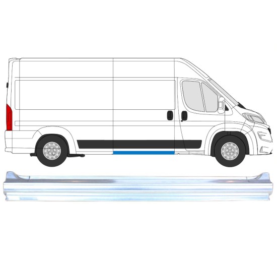 Sivuoven koko kynnys varten Opel Movano 2021-2026 / Oikea 16458