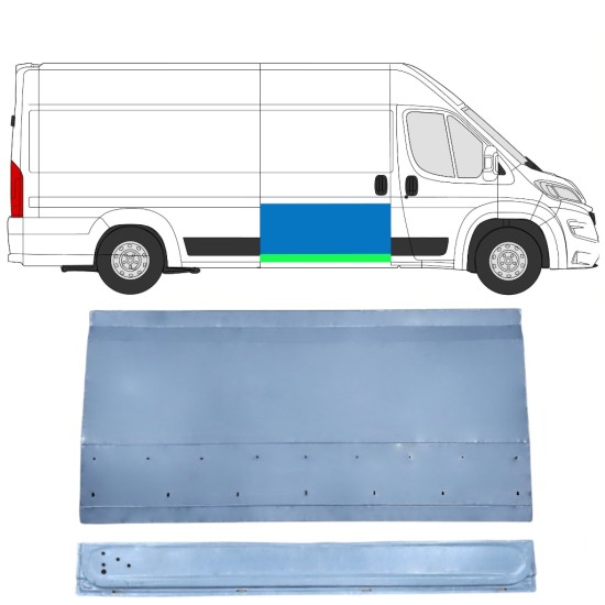 Sisäinen ja ulkoinen Liukuoven korjauspaneeli varten Opel Movano 2021-2026 / Oikea 16402