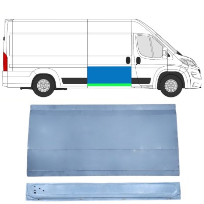 Sisäinen ja ulkoinen Liukuoven korjauspaneeli varten Opel Movano 2021-2026 / Oikea 16403