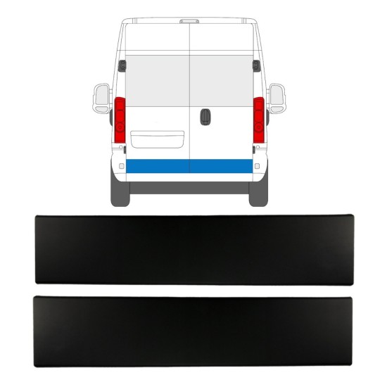 Takaoven koristelista varten Opel Movano 2021-2026 / Vasen+Oikea / Sarja 15791