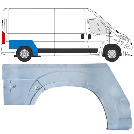 Takalokasuoja korjaussarja varten Opel Movano 2021-2026 / Oikea 16951