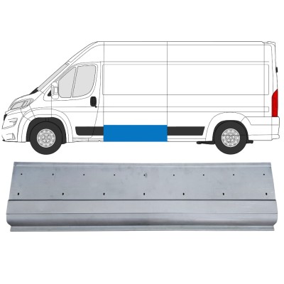 Kyljen korjauspaneeli aukkoineen listalle varten Opel Movano 2021-2026 / Vasen 16539