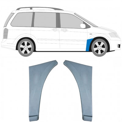 Etulokasuojan korjauspelti varten Mazda MPV 1999-2006 / Vasen+Oikea / Sarja 9419