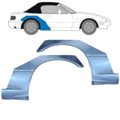 Takalokasuoja korjaussarja varten Mazda MX-5 1989-1998 / Vasen+Oikea / Sarja 9609
